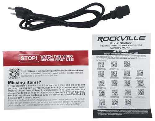 Rockville Rock Shaker 10" Dark Wood Powered Subwoofer Home Theater | 600W Peak, 300W RMS, RCA In/Out, High-Level In/Out, 20Hz-200Hz Response, MDF Enclosure, Class D Amplifier - color: Dark Wood