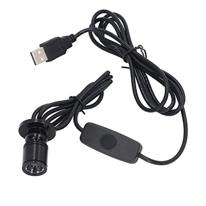5V 조도 조절 가능한 LED 미니 스포트라이트, 2m(6.5피트) 케이블, 주얼리/실내 그림/예술/모델 디스플레이 조명, 주얼리 캐비닛, 입구, 테이블 선반용 USB 전원 스포트라이트(포지티브 화이트 6000K, 1팩) - color: 포지티브 화이트 6000K, size: 1개