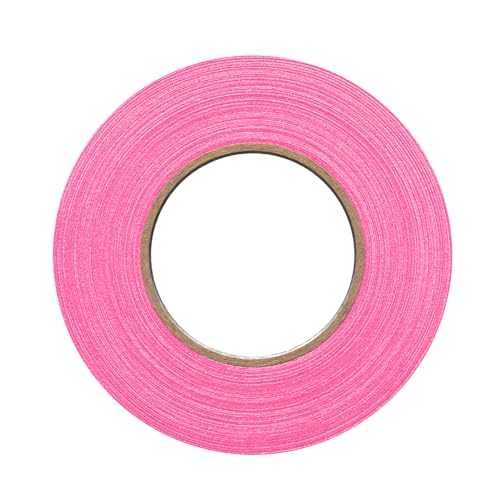 1" Width ProTapes Pro Gaff Premium Matte Cloth Gaffer's Tape With Rubber Adhesive, 50 yds Length x, Fluorescent Pink (Pack of 1) - size: 1" x 50 yds (Pack of 1), style: Vibrant