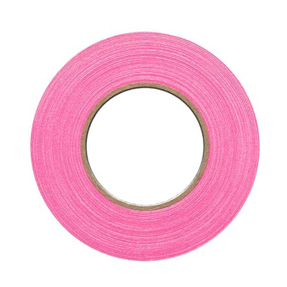 1" Width ProTapes Pro Gaff Premium Matte Cloth Gaffer's Tape With Rubber Adhesive, 50 yds Length x, Fluorescent Pink (Pack of 1) - size: 1" x 50 yds (Pack of 1), style: Vibrant