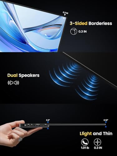 UPERFECT 13.3" 4K OLED Portable Monitor, 109% DCI-P3, 500 Nits Display - size: 13.3"