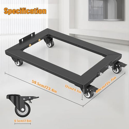 IMAYCC Furniture Moving Dolly 1800LBS, Heavy Duty Dolly cart with Wheels, Reinforced Steel Frame Moving Dolly 4 Wheels with Brake 23.4" x 15.7" Furniture Dolly 2 Packs - size: 2 Packs