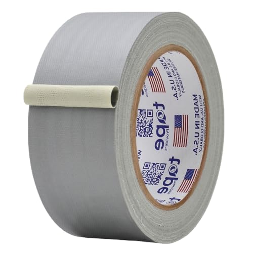 MAT Gaffer Tape Gray Low Gloss Finish Film, 2 inch x 60 Feet, Residue Free, Non Reflective, Secure Cords to Stages, Great for Concerts or Trade Shows, Weddings, & Floor Marking - color: Gray