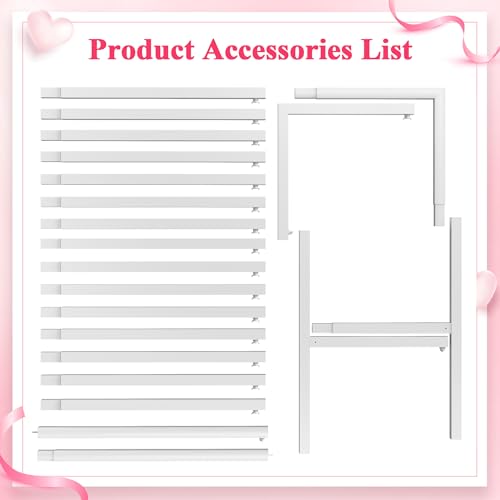 Wokceer Square Backdrop Stand White Metal Wedding Arch Stand 6.6FT x 6.6FT - color: White, size: 6.6FT x 6.6FT