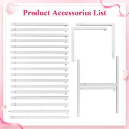 Wokceer Square Backdrop Stand White Metal Wedding Arch Stand 6.6FT x 6.6FT - color: White, size: 6.6FT x 6.6FT