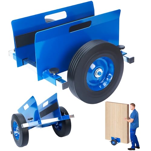 Heavy Duty Panel Dolly Blue Slab Cart 1100LBS Capacity Door Dolly - color: Blue