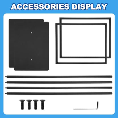 2 Pcs 22" x 28" Twin Pole Bulletin Sign Holder Floor Stand Heavy Duty Floor Standing Poster Display Stand Black Display Poster Holder with Rectangular Base for Outdoor Indoor Store Business - size: 22 x 28 Inch