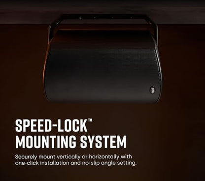 Polk Audio Atrium 6 Outdoor All-Weather Speakers with Bass Reflex Enclosure (Pair, Black), Broad Sound Coverage, Speed-Lock Mounting System (Pack of 8) - color: Black, size: 8 Speakers, style: Atrium 6