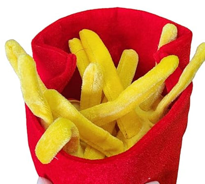 Kirei Sui Red French Fries Food Hat Costume Party Accessory for Adults Women