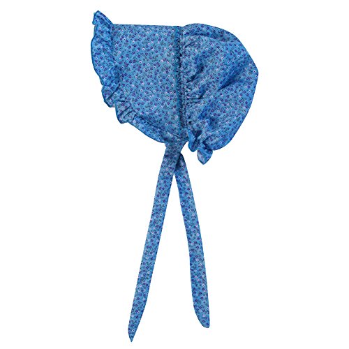 Making Believe Girls Deluxe Bonnet - 4-8 Years (Choose Color) - color: Blue Calico
