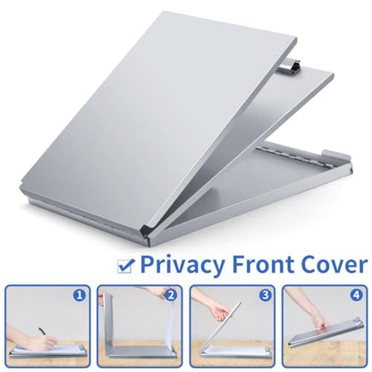 Aluminum Clipboard with Storage, Form Holder Steel Stainless Binder with Metal High Capacity Clip,Heavy Duty Made for Nurses Medical Personnel Jobsite Professionals Stationery Items - size: Letter Size(1 Pack)