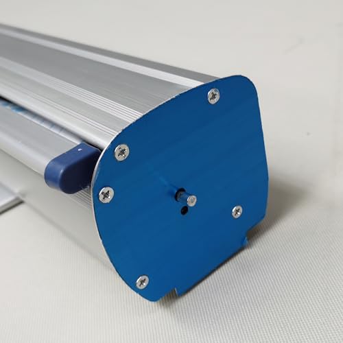 Retractable Banner Stand, 31.5"W X 80"H Portable Aluminum Alloy Vertical Retractable Roll Up Banner Stand with Heavy Base and Travel Bag for Business and Trade Shows Advertising and Promotion 22163