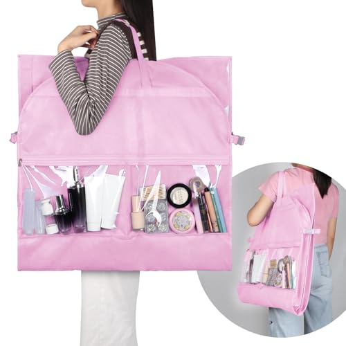 Zilink Clear Dance Costume Garment Bag Dance Bags for Teenagers 50 in, Pink - color: Pink, size: 50"-1Pack