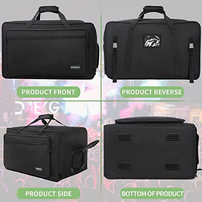 Speaker Carrying Bag with Thickened Sponge for Compact 15" Speaker Cabinets; Heavy-Duty Fits QSC K15, Yamaha DXR15 and more (IT-TOTE15), Black - size: 15'' Speaker