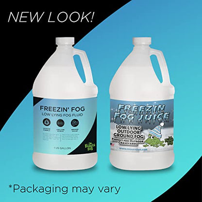 Froggy's Fog Freezin Fog, Low-Lying Ground Fog Fluid for Professional and Home Haunters, Theatrical Effects, and More, 1 Gallon - size: 128 Fl Oz (Pack of 1)