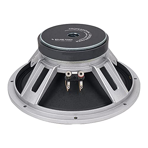 Sound Town 12” 300W Cast Aluminum Frame Woofer w/ 3" Voice Coil, Replacement Woofer for PA/DJ Speaker, Bass Guitar Cabinets (STLF-12GA) - size: 12"