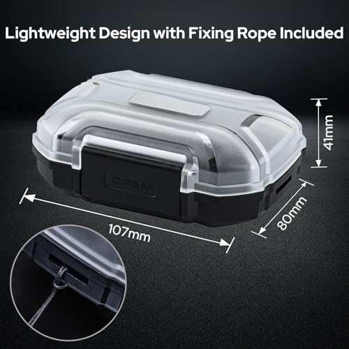 Linsoul LC02 Waterproof Earphone Storage Box, Portable Earbud Hard Case | in Ear Monitor Use, Travel Carrying Case for Headphones and IEM Cables, Fit for ZS10 PRO Cadenza Supermix4 Hype4 Zero:2 Zonie