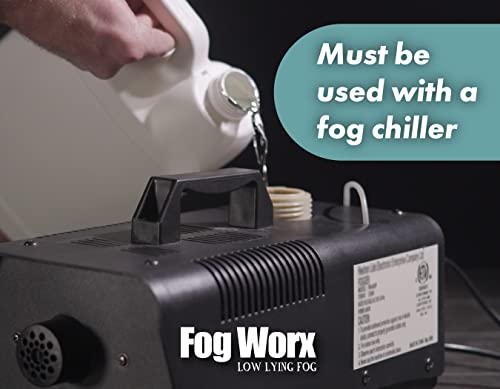 Fogworx Low Lying Fog Juice, Low Lying Indoor-Outdoor Fog, Designed Fog Chillers, Ground Foggers and Low Lying Fog Generators, 1 Gallon - size: gallon