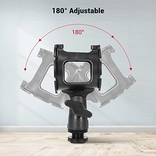 SmallRig Microphone Shock Mount Cold Shoe Pinch for Camera Shoe Boompole (Pack of 2) - size: 55x50x121mm (Pack of 2)