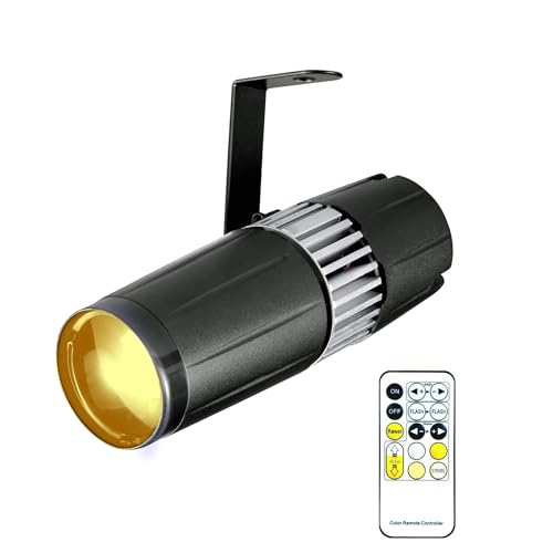 15W Double White/Cool White & Warm White LED Pinspot Light with IR Controller, Spotlight for Disco, KTV, Party, Wedding - color: 18W