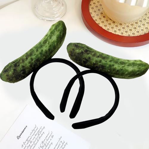 Pickle Headband,Funny Vegetable Hair Hoop for Halloween Cosplay | Pickle Headwear,Novelty Mini Food Headpieces,Halloween Cosplay,Carnival & Festivals,Photo Props,Costume Favor