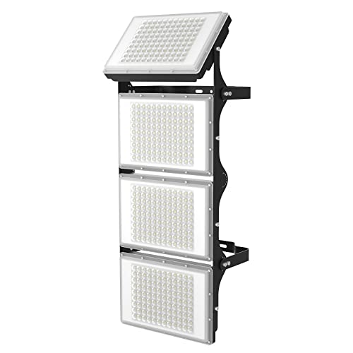 LED Flood Lights Outdoor, 800W(4750W Equivalent) 80000LM 6000K All Aluminum Shell IP66 Waterproof, 4 Heads Adjustable Wide Outside Lighting for Parking Lot, Yard, Street, Stadium - size: 200W- Flood Light-4Pack