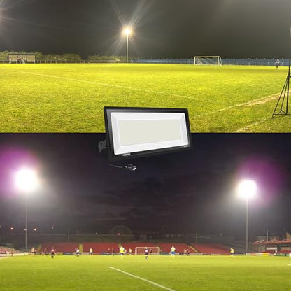 1000W LED Flood Lights Outdoor,Super Bright FloodLight with Plug, 5000K Daylight White Outside IP66 Waterproof Commercial Lighting for Sports Fields,Playgrounds,Parking Lot,Stadium - size: 1000w-1pack