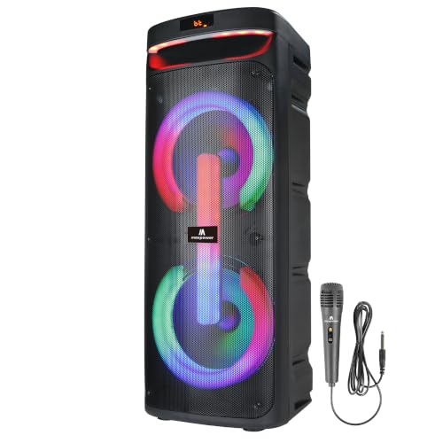 Max Powe MPD1010-PARTY BOX DJ Speaker, Portable Sound System with Bluetooth