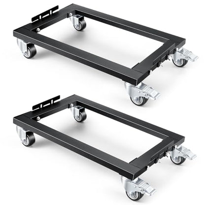 KEDSUM Furniture Dolly with Sturdy Steel Frame, 2200LBS Appliance Dolly | 31 x 17 in, All Terrain & Anti-Slip Baffles for Building Material Handling & Moving Heavy Furniture,2 Pack - size: 31 x 17 in-2 Pack
