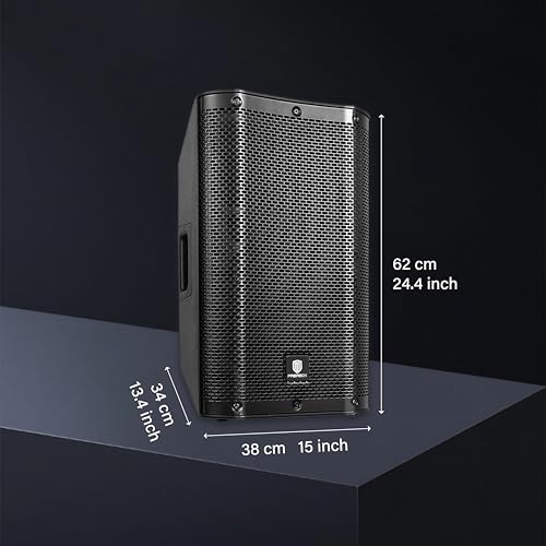 PRORECK Delta 128 2400W Bluetooth PA Speaker System with 8-Channel Powered Mixer, 2 12-Inch Passive Speakers, Stands, Reverb Effects, 15V Phantom Power. Perfect for DJs, Bands, Karaoke, Live Events - size: 12"+8 channel mixer