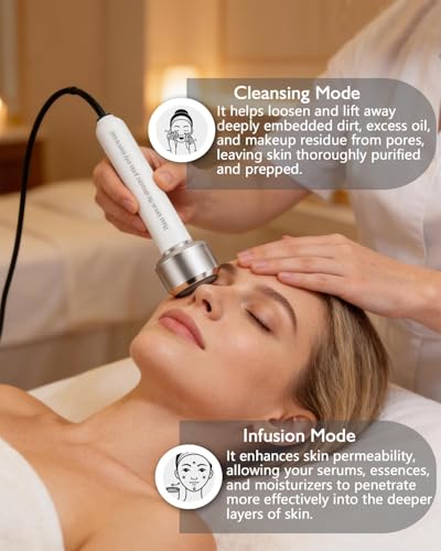 Artist hand Professional Facial Steamer with 5X LED Magnifying Lamp 4 in 1 | Hot and Cold Facial Steamer, Esthetician Steamer for Facial Fast Heating, Skin Care Machine for Beauty Salon Spa Home Use - size: White Hot/Cold & Magnifying Lamp 4-IN-1