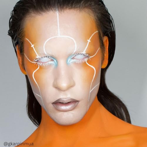 Mehron Makeup Liquid Makeup - ORANGE, Face & Body Paint | 1 Fl oz Water-Based Face Paint & Body Paint Perfect for Halloween & Cosplay. Air Brush Compatible. Vegan & Made in the USA. - color: Orange