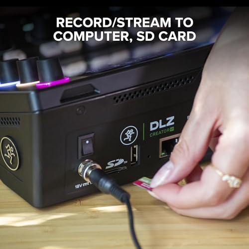 Mackie DLZ Creator XS Adaptive Digital Mixer for Podcasting, Streaming and YouTube with User Modes, Mix Agent Technology, Auto Mix, Onyx80 Mic Preamps - style: DLZ Creator XS