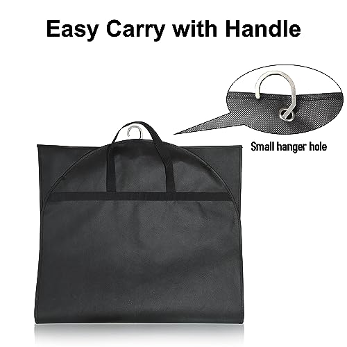 Black Suit Garment Bags, Set of 6 Portable Men's Travel Suit Bags, Waterproof Sturdy Hanging Clothes Pockets for Closet Storage, Business Travel, Clothes, Dress, Shirts (43.3x23.6 inch) - size: 6 Pcs 43.3x23.6 In