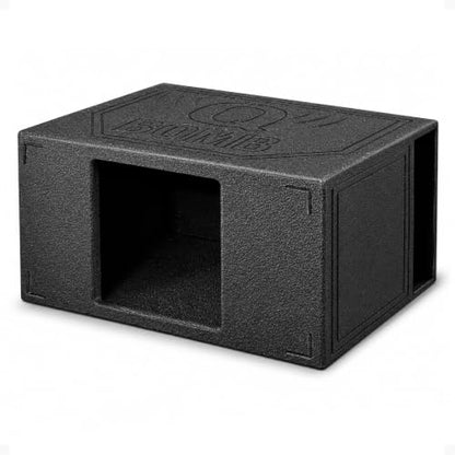 Q Power Single 15" Side-Vented Subwoofer Box for Kicker L7 Square Sub | Durable Custom Car/Truck Enclosure for Vehicle Audio and Bass Sound Systems - style: 15" QBOMB