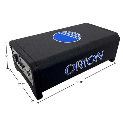 ORION CPE100 Cobalt 10" Active Down-Firing Subwoofer Enclosure, 1200W Max | 1200W Max, Built-In Amplifier, Down-Firing, Shallow Mount, Slim Sealed, Air-Tight - style: 10 Inch - 1200 Watts Active