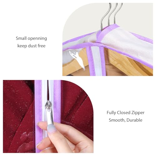 Zilink Garment Bags for Long Dress Wedding Dress Bags for Gowns Long 72 in - size: 72"-4pcs