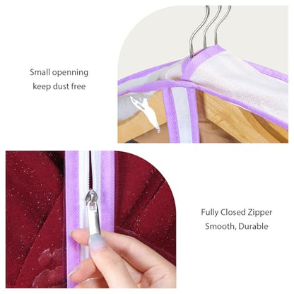 Zilink Garment Bags for Long Dress Wedding Dress Bags for Gowns Long 72 in - size: 72"-4pcs