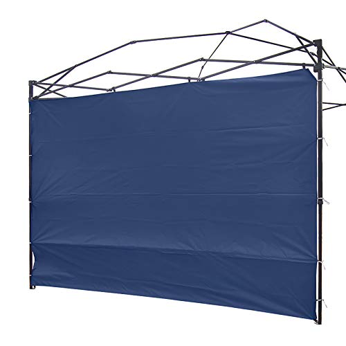 Canopy Sunwall Sidewall Gazebos Tent Waterproof for 10x10ft Pop up Canopy Straight Leg Gazebos Outdoor Instant Canopies 1 Pcs Navy Blue Canopy Sidewall Only | Waterproof Gazebos Outdoor Instant Canopies 1 Pcs Canopy Sidewall Only - color: Navy Blue, size: