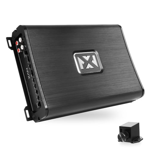 NVX VAD17001v2 3400W Peak / 1700W RMS Class D Monoblock Amplifier | Marine Certified, Bass Remote, 1/2/4-Ohm Stable, Car/Marine/UTV/Truck Audio - style: 1700W Monoblock