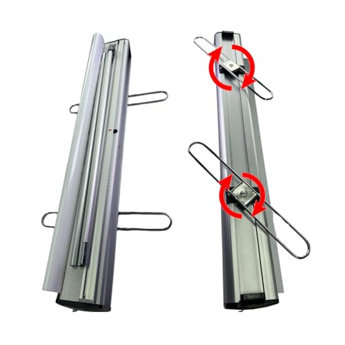 Retractable Banner Stand 24"x72"-80" Adjustable Advertising Display Stand