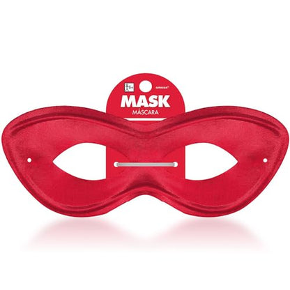 Red Super Hero Stiff Fabric Mask - 2.87" x 8.25" (Pack Of 1) - Fits Most Adults & Kids - Perfect For Parties, Cosplay & Themed Events - color: Red