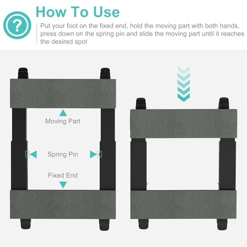 Heavy Duty Furniture Moving Dolly - Adjustable Furniture Movers with 4 Swivel Casters Wheels, Small Wood & Metal Floor Flat Dollies Cart, One Pack - size: 21"-1 PC