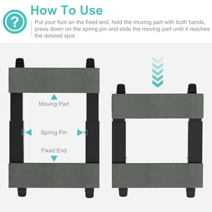 Heavy Duty Furniture Moving Dolly - Adjustable Furniture Movers with 4 Swivel Casters Wheels, Small Wood & Metal Floor Flat Dollies Cart, One Pack - size: 21"-1 PC