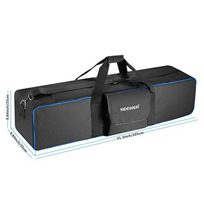 Neewer® 35"x10"x10"/90 x 25 x 25 cm Photo Studio Equipment Large Carrying Bag with Strap for Tripod Light Stand and Photography Lighting Kit(CB-05) - style: 42"x10"x10"/Black+blue