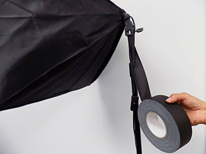 WOD GTC12 Brown Gaffer Tape Low Gloss Finish Film, 3 inch x 45 yards, Residue Free, Non Reflective, Easy Tear, Cloth for Photography, Filming Backdrop, Production - color: Brown, size: 3" inch