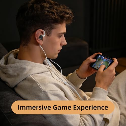 2026 Latest KZ ZST PRO X in Ear Monitor Headphones, 1BA 1DD Hybrid Driver Wired Gaming Earbuds, Deep Bass Sound Wired Ear Buds, HiFi IEM for Gaming Music Singer Musician Drummer (Without mic, Silver) - color: Silver, style: without mic