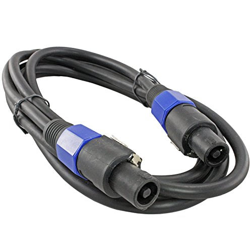 12 Gauge Speakon Compatible Speaker Cables 2 Cable Pack (10 Foot Each speakon to speakon) - color: Speakon to Speakon, size: 10ft
