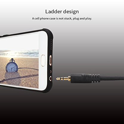 1/8 TRS to Dual 1/4 Audio Cable, 3.5mm TRS to 6.35mm Dual 1/4 TS Mono Y Splitter Audio Cable Adapter for SMA rtphone, Computer, Mixer, Amplifier Speaker, Home Stereo System (5FT) - size: 6FT