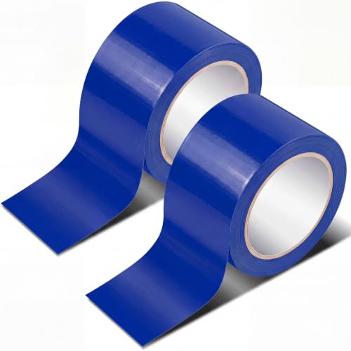 Pangda 2 Rolls Dance Floor Vinyl Tape Durable Tape Splicing Strong Adhesion No Residue for Gym Dance Room Restaurants Kitchen Floor Safety Marking(Blue,36 yd X 2 in) - color: Blue, size: 36 yd X 2 in